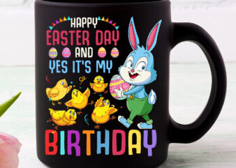 Happy Easter Day And Yes It_s My Birthday Dabbing Bunny Egg Hunt NC 0403 graphic t shirt
