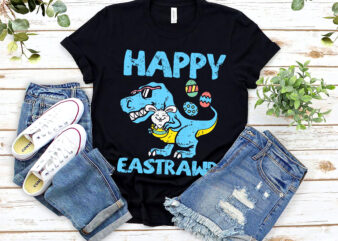 Happy Eastrawr T Rex Easter Bunny Dinosaur Eggs Boys Kids NL 0403