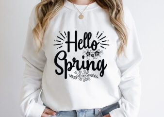Hello spring SVG design, Spring Svg, Spring Svg Bundle, Easter Svg, Spring Design for Shirts, Spring Quotes, Spring Cut Files, Cricut, Silhouette, Svg, Dxf, Png, EpsHappy Easter Car Embroidery Design,