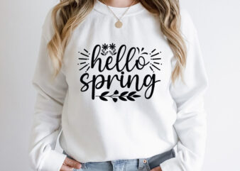 Hello spring SVG design, Spring Svg, Spring Svg Bundle, Easter Svg, Spring Design for Shirts, Spring Quotes, Spring Cut Files, Cricut, Silhouette, Svg, Dxf, Png, EpsHappy Easter Car Embroidery Design,