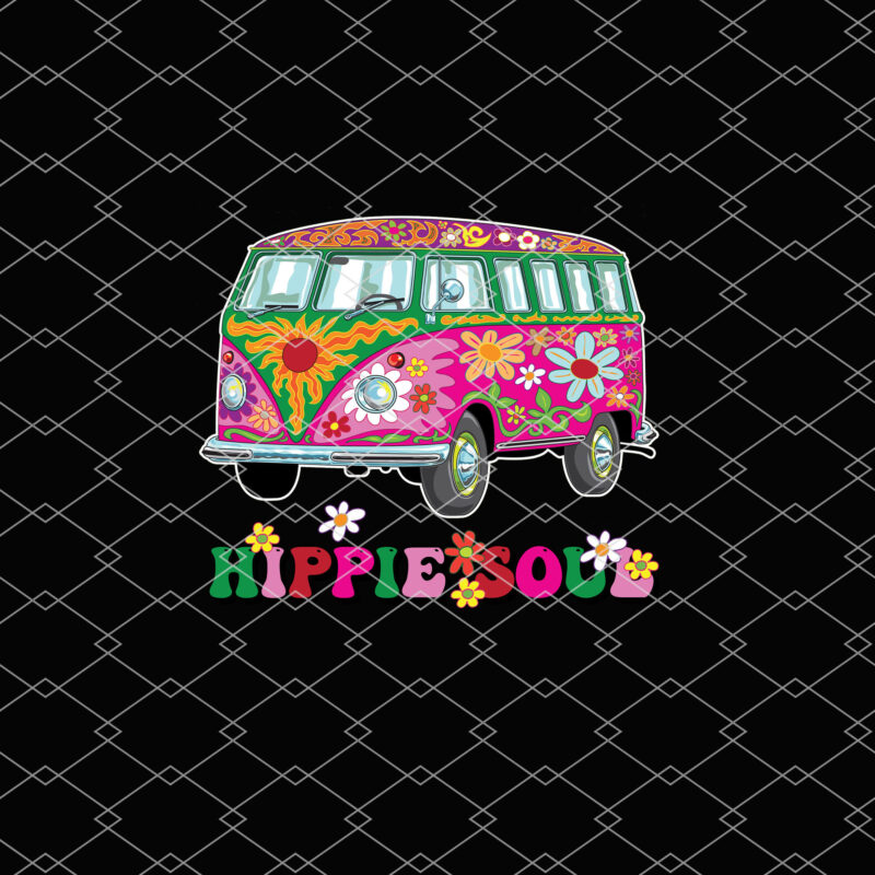 Hippie Soul Hippie Van Psychedelic Hippie Car Retro Groovy NL 2702