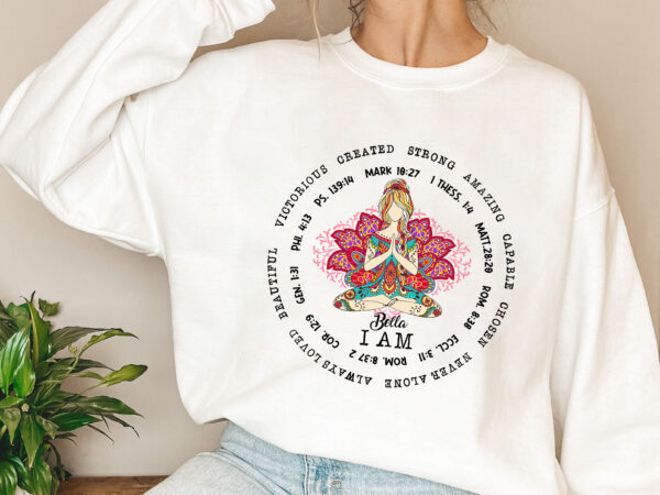 I am amazing bible verse personalized shirt gift for yoga lover pl t shirt design for sale