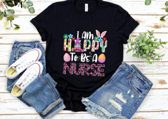 I Am Hoppy To Be A Nurse Gnome Easter PNG Files , Funny Easter Nurse, Nursing School T-Shirt Design, Custom Nurse, Funny CNA LPN Nurse NL 2702