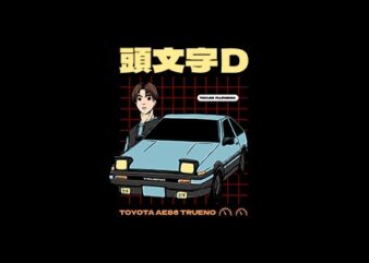 Initial D Takumi T-Shirt Design