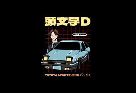 Initial d takumi t-shirt design