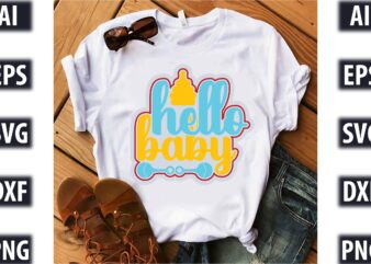hello baby graphic t shirt