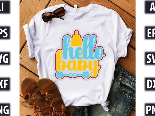 Hello baby graphic t shirt