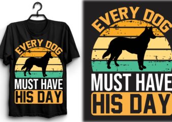 Every dog must have his day vector clipart