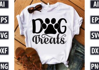DOG Treats t shirt vector illustration