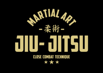 JUI JITSU THYPHOGRAPHY ART