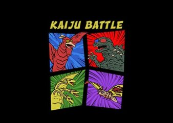 KAIJU BATTLE t shirt vector art