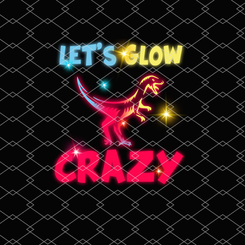 Let_s Glow Crazy Party Cool Birthday Glow Party Funny Dinosaur NL 2802
