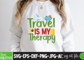 Travel Is My Therapy T-shirt design,cricut design space,design space,summer svg,design bundles,summer shirt design svg png eps,summer cut files,svg designs,font designs,hello summer svg,free svg designs,summer,create svg cut file designs,summer svg quotes,summer