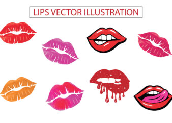 Lips vector illustration