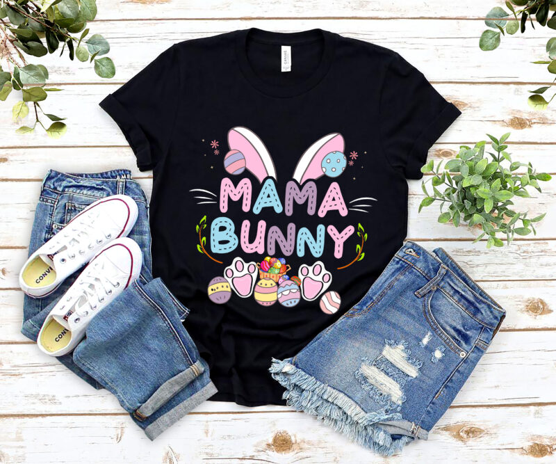 Mama Bunny Matching Family Easter Pregnancy Mom Baby Funny NL 0203