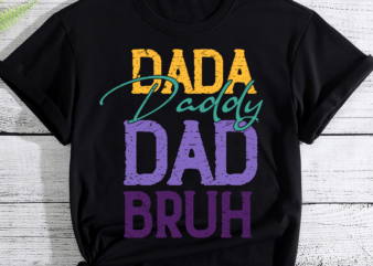 Mens Mens Dada Daddy Dad Bruh Funny Dad T-Shirt