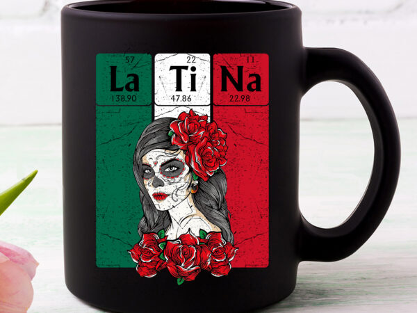Mexican mexico flag latina periodic table elements science nerd vintage teacher nc 0303 t shirt designs for sale
