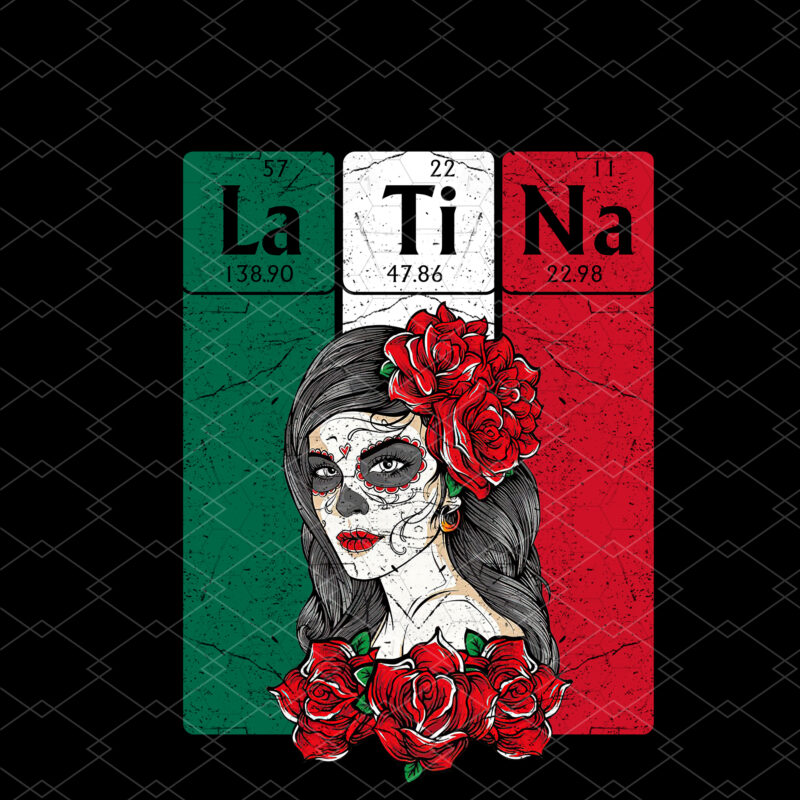 Mexican Mexico Flag Latina Periodic Table Elements Science Nerd Vintage Teacher NC 0303