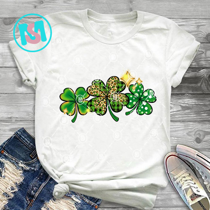 Happy St.Patrick's Day Bundle part 6, Clover, Lucky, Coffee, Gnome