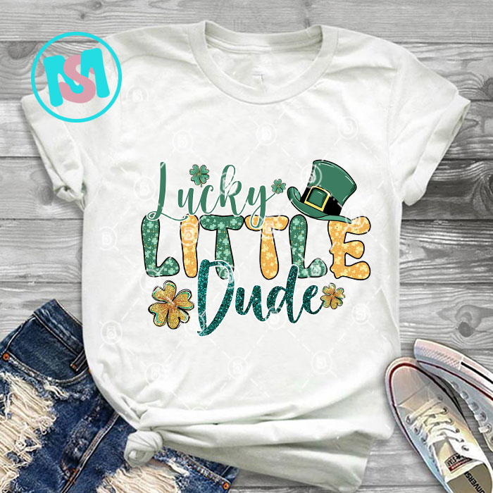 Happy St.Patrick's Day Bundle part 5, Clover, Lucky, Coffee, Gnome