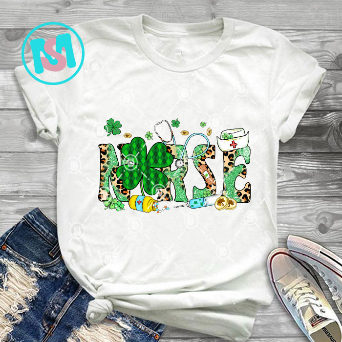 Happy St.Patrick's Day Bundle part 6, Clover, Lucky, Coffee, Gnome