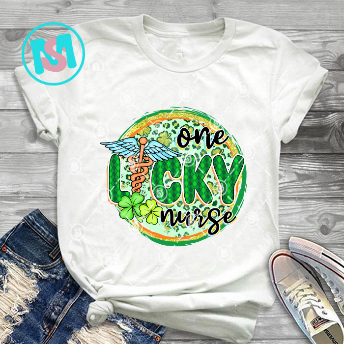 Happy St.Patrick's Day Bundle part 6, Clover, Lucky, Coffee, Gnome