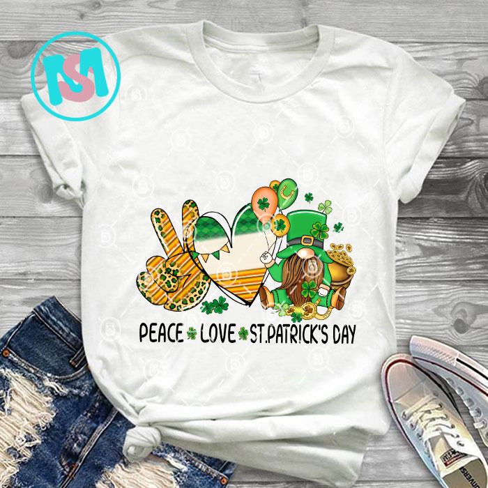 Happy St.Patrick's Day Bundle part 6, Clover, Lucky, Coffee, Gnome