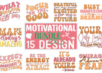 Motivational Retro SVG design Bundle