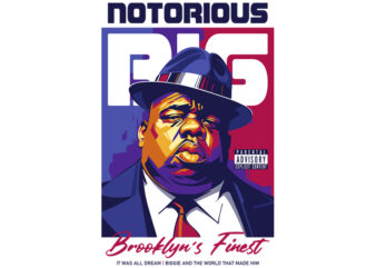 Notorious BIG T shirt vector artwork