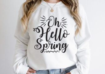 Oh hello Spring SVG design, Spring Svg, Spring Svg Bundle, Easter Svg, Spring Design for Shirts, Spring Quotes, Spring Cut Files, Cricut, Silhouette, Svg, Dxf, Png, EpsHappy Easter Car Embroidery