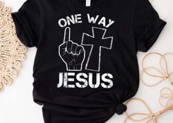 One Way Jesus People Christian Revolution Finger Up Vintage NC 0703 t shirt design online