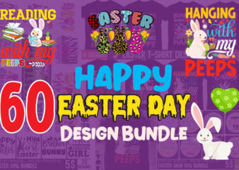 Easter Day 60 Design Mega Bundle,Easter Doodle Alphabet Bundle, Easter PNG Letters, Sublimation Design, Easter Day Png, Bunny Alphabet, Easter Font, Bunny,Digital Download Easter PNG Bundle, Easter eggs png, Retro