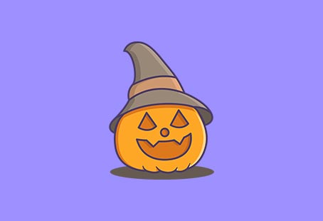 Cute witch pumpkin cartoon t shirt vector file
