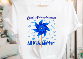 RD All Kids Matter Child Abuse Awareness Pinwheel T-Shirt