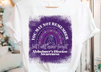 RD Alzheimer’s Disease Awareness Rainbow Ribbon Purple Shirt