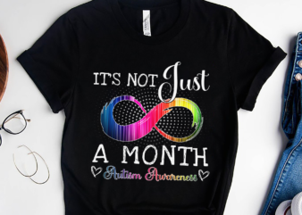 RD Autism Awareness It_s Not Just A Month – Family Kids Puzzle T-Shirt