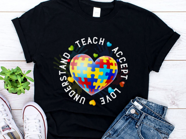 Rd autism awareness teacher shirt, teach accept understand love shirt, autism support, sped teacher, autism teacher t shirt design online