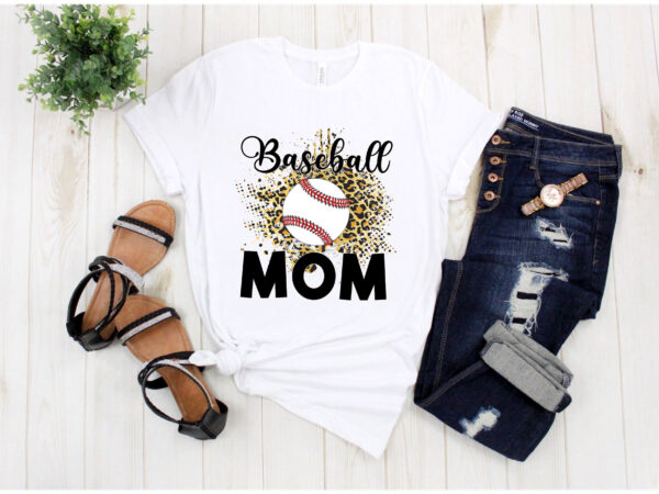 Rd-baseball-mom-on-cheetah-shirt,-sports-mom,-mom-shirt,-mothers-day-gift t shirt design online
