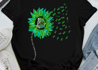 RD Be Kind Green Ribbon Sunflower Mental Health Awareness T-Shirt