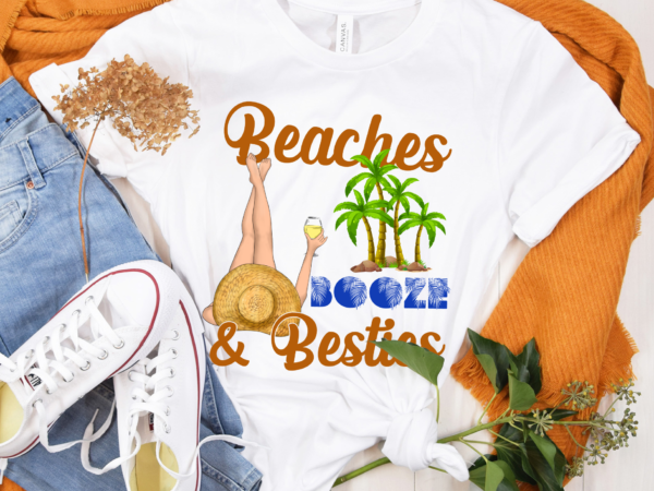 Rd beaches booze and besties shirt, beach vacation shirt, girls beach trip shirt, summer vacation t shirt design online