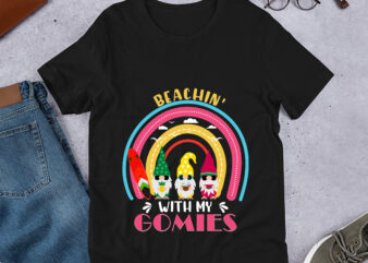 RD Beachin With My Gnomies Tshirt, Summer Vibes, Rainbow Beach Squad Shirt