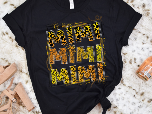 Rd boho mama mini, matching designs, retro mama mini leopard, leopard print mama design mimi