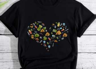 RD Camping Heart Shirt, Hiking Shirt, Camper Shirt, Camping Shirt, Happy Camper Shirt, Camper Gift, Family Vacation