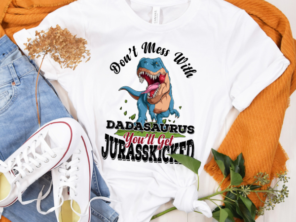 Rd dadasaurus shirt, dinosaur dad, father_s day gift t shirt design online