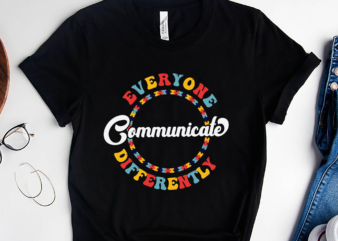 RD Everyone Communicate Differently shirt, Autism Shirts, Gift For Autism, Autism Awareness Shirt, Autism Support Shirt