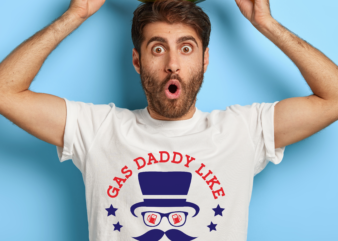 RD Father’s day Gas daddy like a regular dad but cooler retro sunset vintage shirt
