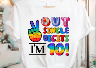 RD Fidget Toy Out Single Digits I_m 10 Tshirt, Happy 10th Birthday, 10 Pop It Birthday Party Gift Shirt