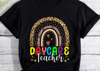 RD First Last Day of School, Daycare Teacher Shirt, Leopard Rainbow Shirt, Crew Team T-Shirt