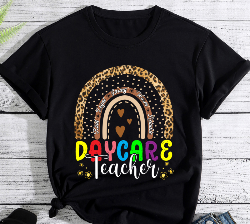 RD First Last Day of School, Daycare Teacher Shirt, Leopard Rainbow Shirt, Crew Team T-Shirt