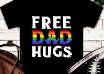 RD Free Dad Hugs, LGBT Dad Shirt, LGBT Awareness Shirt, LGBT Pride Shirt, Gay Lesbian Trans Awareness Gift, Father_s Day Gifts, Dad Gift